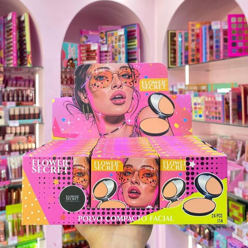 POLVO COMPACTO FACIAL FLOWER SECRET