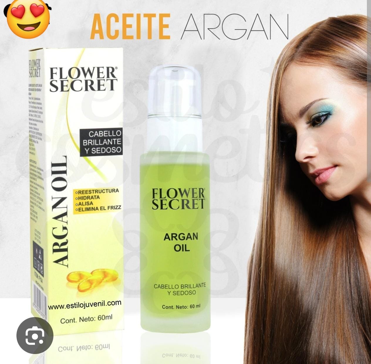 ACEITE DE ARGAN 60ml FLOWER SECRET